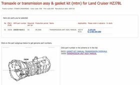 33030-6A411 převodovka Toyota Land Cruiser HZJ 78