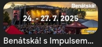 BENÁTSKÁ LIBEREC 2025 - Nabízíme 1-5 vstupenek.