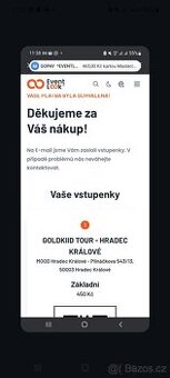 Lístek na goldkiid tour do hk 17.10.2025