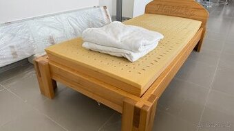 Masivní jednolůžková postel 90x200 cm - Natálka