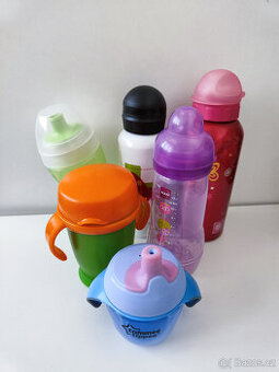 Lahvičky + učící hrneček