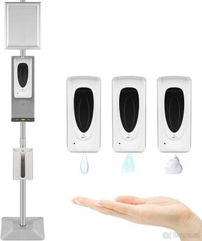 Bezdotykový dávkovač dezinfekce/mýdla se stojanem