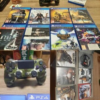 Ps4 hry + ovladac