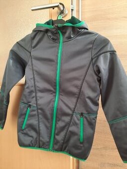 Softshell bunda vel. 8- 10 let, reflexní prvky