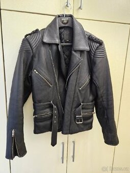 Dámská kožená budna na motorku vl. 52 ( asi L )