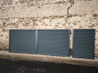 Křídlová brána, branka, ocel lamely - nepoužité