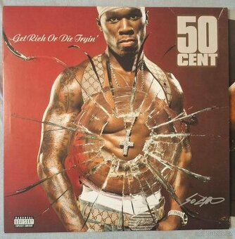 50 cent Get rich or die trying LP podpísaná certifikovaná