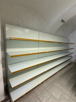 Prodejní regály 210x125x50 cm, 4 ks