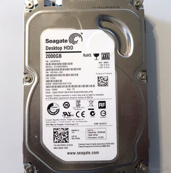 Prodám pevné disky HDD WD, seagate 4TB, 2TB