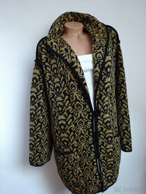 NOVÝ dámský jarní svetr - kabátek 50 - 52