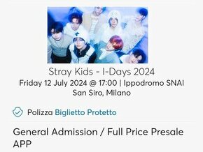 2x vstupenky na Stray Kids (12.7. 2024, Milan, ITA)