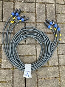 4ks Speaker kabelů-2x4mm,4m Konektory Neutrik