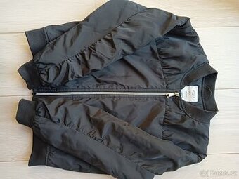LINDEX černá bomberka vel. 134/140 TOP STAV - 1