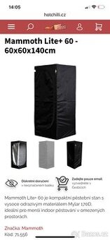 Pěstební stan Growbox Lite 60 + veškeré příslušenství