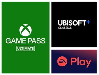 XBOX Game Pass Ultimate & EA Play & Ubisoft+ Classics