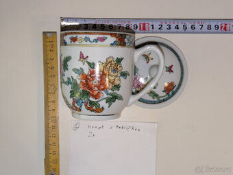 2ks retro hrneček s pokličkou