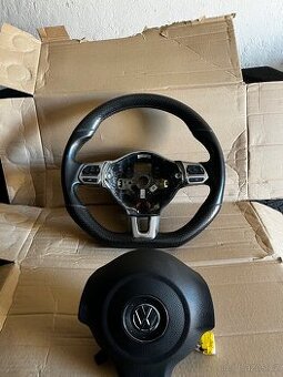 Originální multifunkční volant VW Scirocco + airbag, kůže