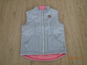 Prošívaná vesta, světle fialová, velikost 10 let