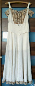 Dlouhé šaty s volánem, vel. 40