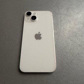 iPhone 14 128GB bílý, pěkný stav, 12 měsíců záruka