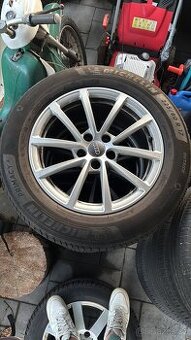 R17 originál alu kola Audi a6 c8 5x112 225/60/17 letní pneu