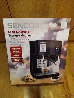 Polo-automatický pákový kávovar Sencor SES 4050SS (nový)