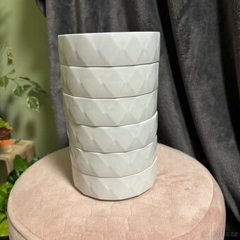 6 nových kubistických misek Rosenthal na polévku nebo dezert