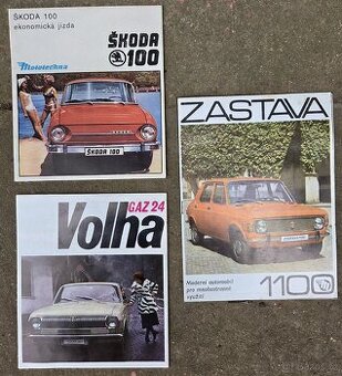 Dobové prospekty - Škoda 100/Volha/Zastava