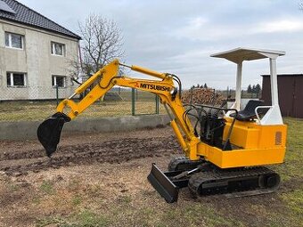 Japonský minibagr 1.5t Mitsubishi, plně funkční