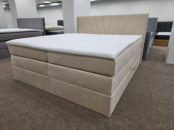 Nová boxspring postel MILTION KING 180x200cm s úl.prostorem