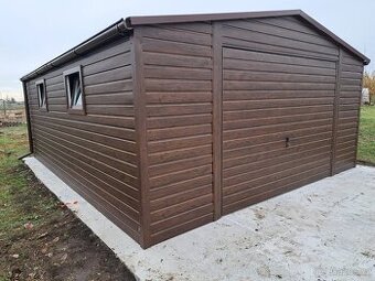 Plechová garáž 5x6 m