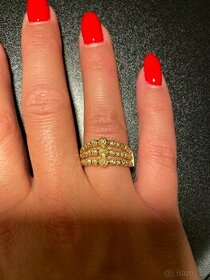 Zlatý prsten 14k zlato - 1