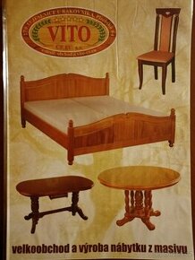 různé druhy nábytku z masivu značky VITO stoly postele židle - 1