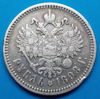 Stříbrná mince Rusko r. 1898