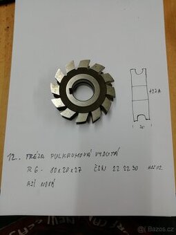 Fréza pulkruhová R6