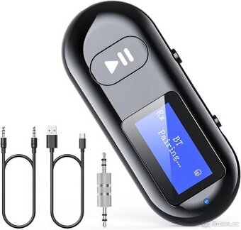 Behozel AUX Bluetooth vysílač/ přijímač s displejem nové