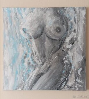 Obraz 50x50, akt, DOPRAVA ZDARMA