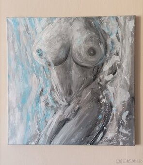 Obraz 50x50, akt, DOPRAVA ZDARMA