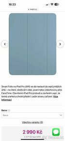 Apple Smart Folio obal iPad Pro 13" (2024) denimový