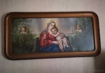 Prodám obraz Panny Marie viz foto - 1