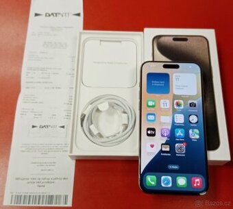 Apple iPhone 15 Pro Max 256GB záruka 1/2026 Datart