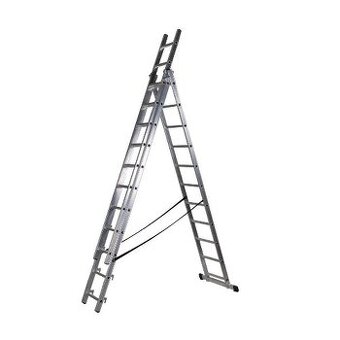 Hliníkový žebřík Profi 3x8 příček