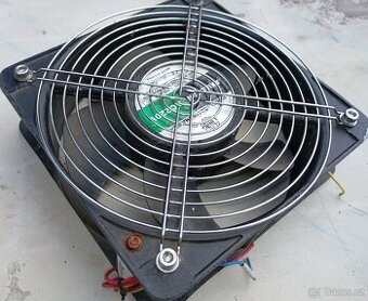 Axiální ventilátor 220V AC (65W) s kovovou mřížkou
