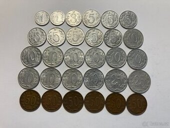 Československo 1918 - 1993 obehové mince v obyčajnom stave