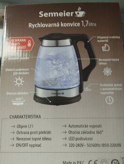 Nová rychlovarná konvice