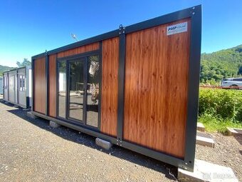 Obytný kontejner o rozměru 3x6m s francouz. dveřmi