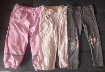 Dívčí legíny manchestry a zimní zateplené kalhoty 12-24 měsí