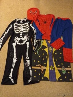 Kostým kostra vel. 140 ,Spiderman, černokněžník