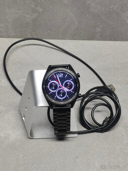 Huawei Watch GT Sport černé kovový pásek a nabíjecí stojánek