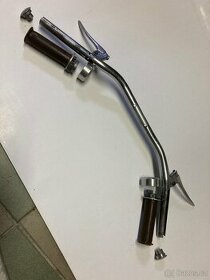 otočný levý i pravý heft,veterán (50-60 léta),řidítka Jawa,Č